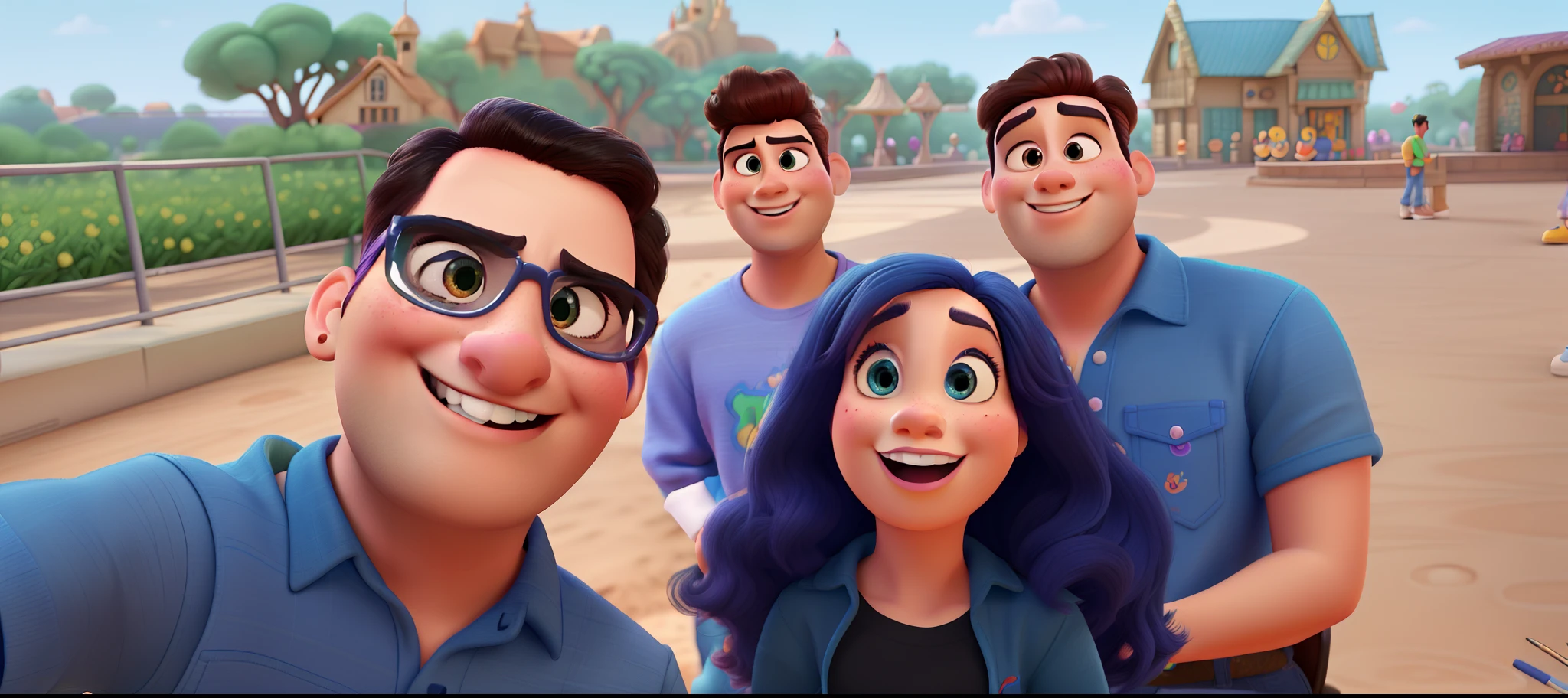 (disney pixar style characters:1.1),(best quality, high resolution:1.2),vibrant colors,vivid details,playful and lively atmosphere,expressive eyes and facial expressions,creative and imaginative poses,beautifully textured clothing and accessories,engaging and dynamic backgrounds,professional 3D rendered illustrations