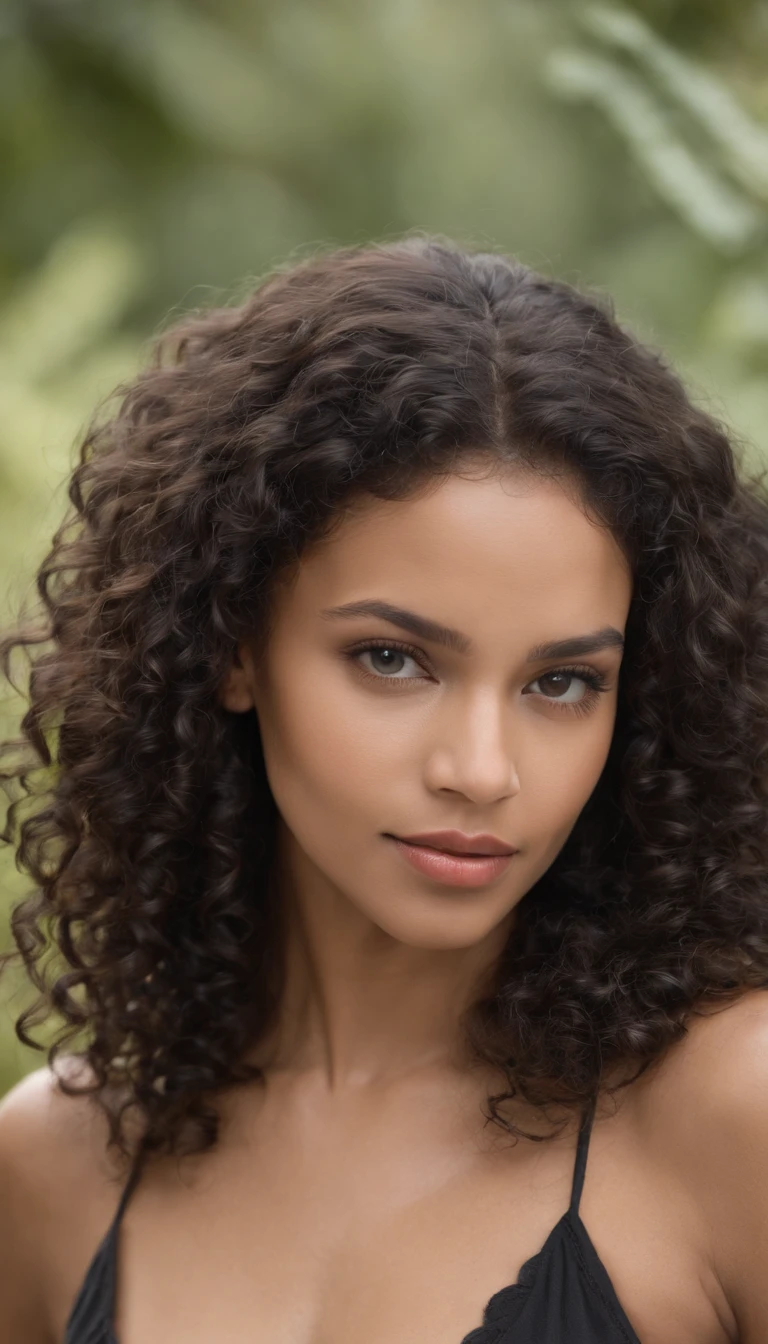A beautiful and amazing black Brazilian woman,Portrait of the upper body,Kostenlose Locken, schwarzes lockiges Haar, (dunkles, Shorter, lockiges Haar), Wildes schwarzes langes lockiges Haar, Multiversales Haar, Brasilianisch, Kurzes schwarzes lockiges Haar, Lockiges schwarzes Haar, Locken, welliges Haar ausgebreitet, Barocke Locken, Locken, Lockig, Helles, lockiges Haar, Haarstruktur, lockiger Pony full body pic sexy bikini