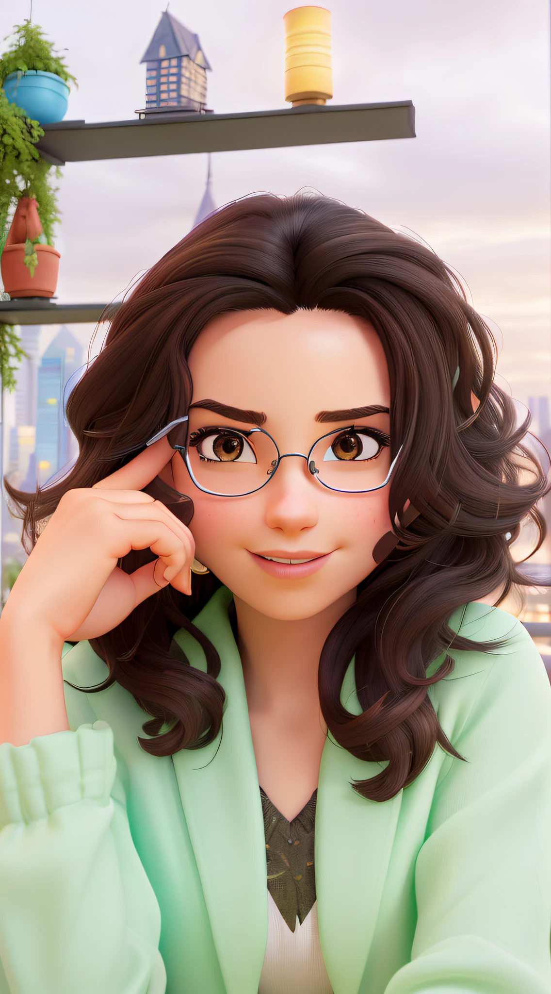 quality,4k,8k,highres,masterpiece:1.2),ultra-detailed,(realistic,photorealistic,photo-realistic:1.37),woman with dark brown hair and eyes,detailed dark brown hair,twinkling eyes,magical presence,long flowing hair,standing in front,soft smile,on a vibrant city street,bathed in neon lights,lit up by the colorful glow,modern city skyline as backdrop,air of mystery and enchantment,magical energy pulsating around her,her hair gently swaying in the breeze,mesmerizing gaze,exuding elegance and confidence,graceful stance,captivating aura,passionate and powerful,attracting attention with her mere presence,contrast between her natural beauty and the modern city, vibrant and dynamic atmosphere of the city,neom light creating a surreal and ethereal atmosphere,blending reality and fantasy,whispering secrets of the universe,vivid colors highlighting her uniqueness,urban landscape serving as a majestic stage for her,an intriguing story unfolding at the crossroads of magic and modernity.

Try to structure your responses in this format。