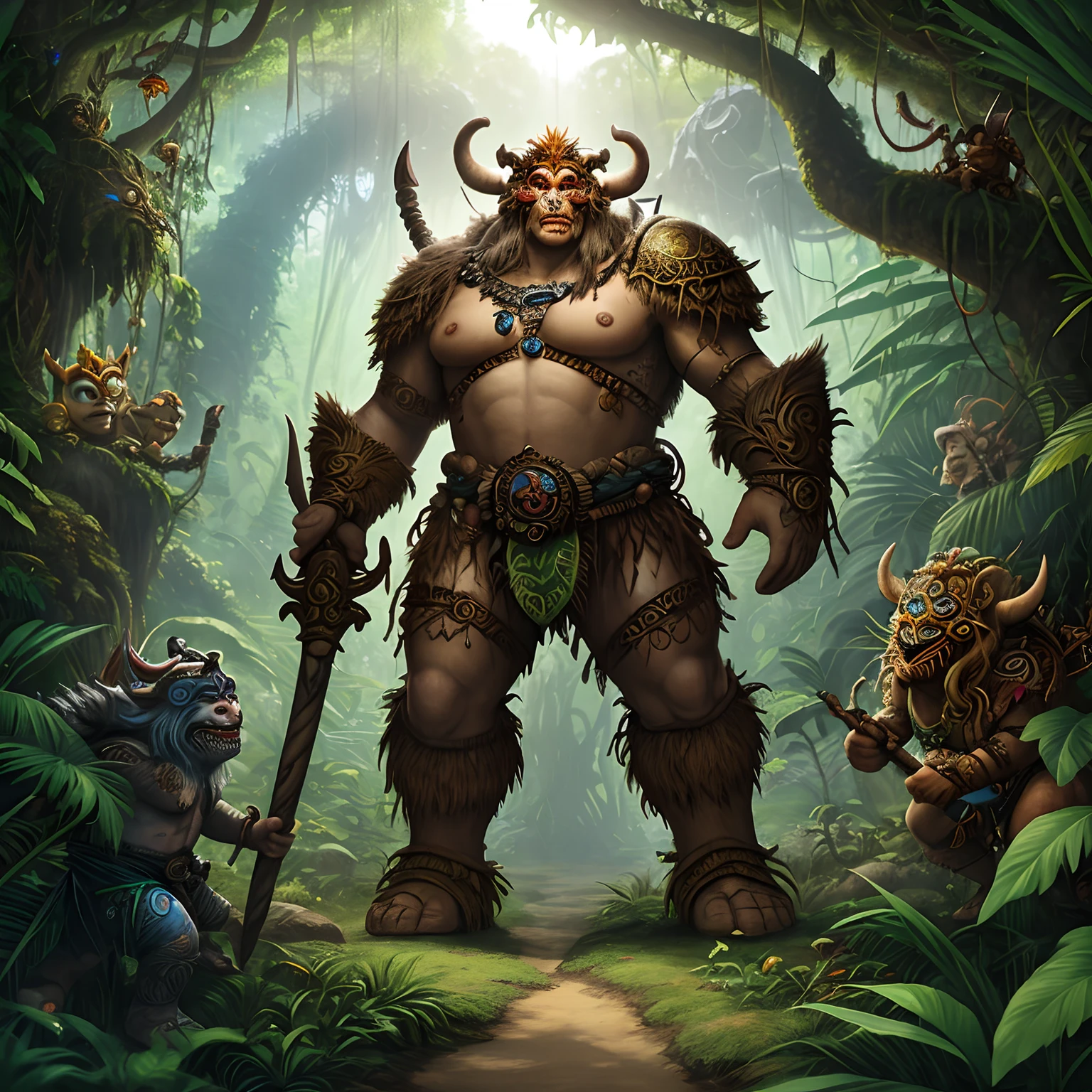 The Jungle of Gwarth, the god of life