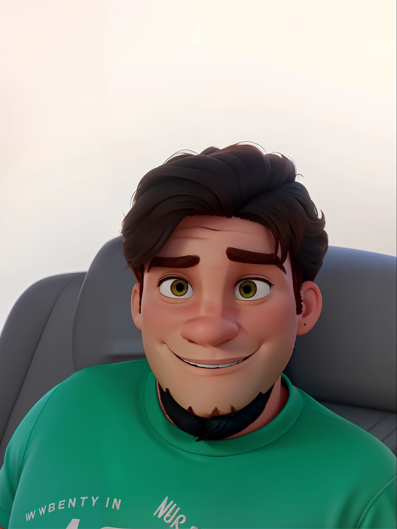 Um homem moreno estilo disney pixar, alta qualidade, melhor qualidade