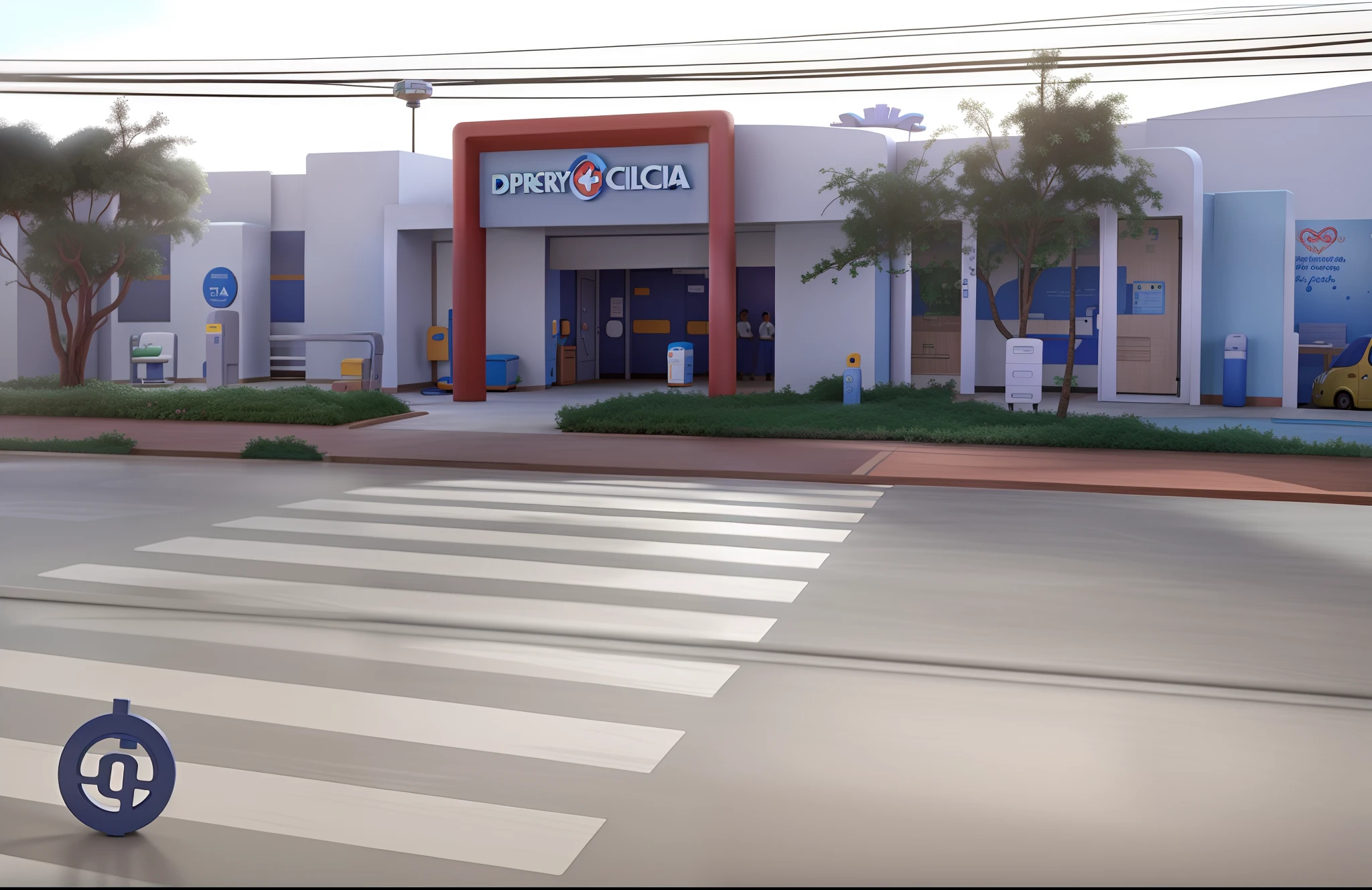 hospital Pronto Clinica no estilo Disney Pixar