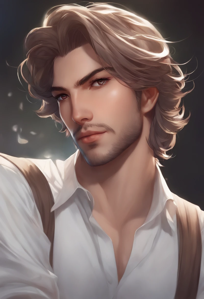 Anime - Homem com pouca barba, cabelo raspado, profession psychologist IG Model | Artgerm, Artgerm extremamente detalhado, estilo anime atraente, arte de anime digital detalhada, arte de anime limpa e detalhada, arte cg anime suave, Estilo Artgerm, anime illustration, Artgerm. High detail