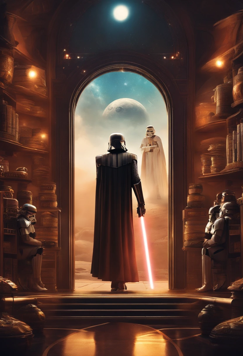 Gostaria de criar uma imagem de um livro ebook, onde tem o titulo na capa Smart Money, apenas o livro e de fundo tema de star wars