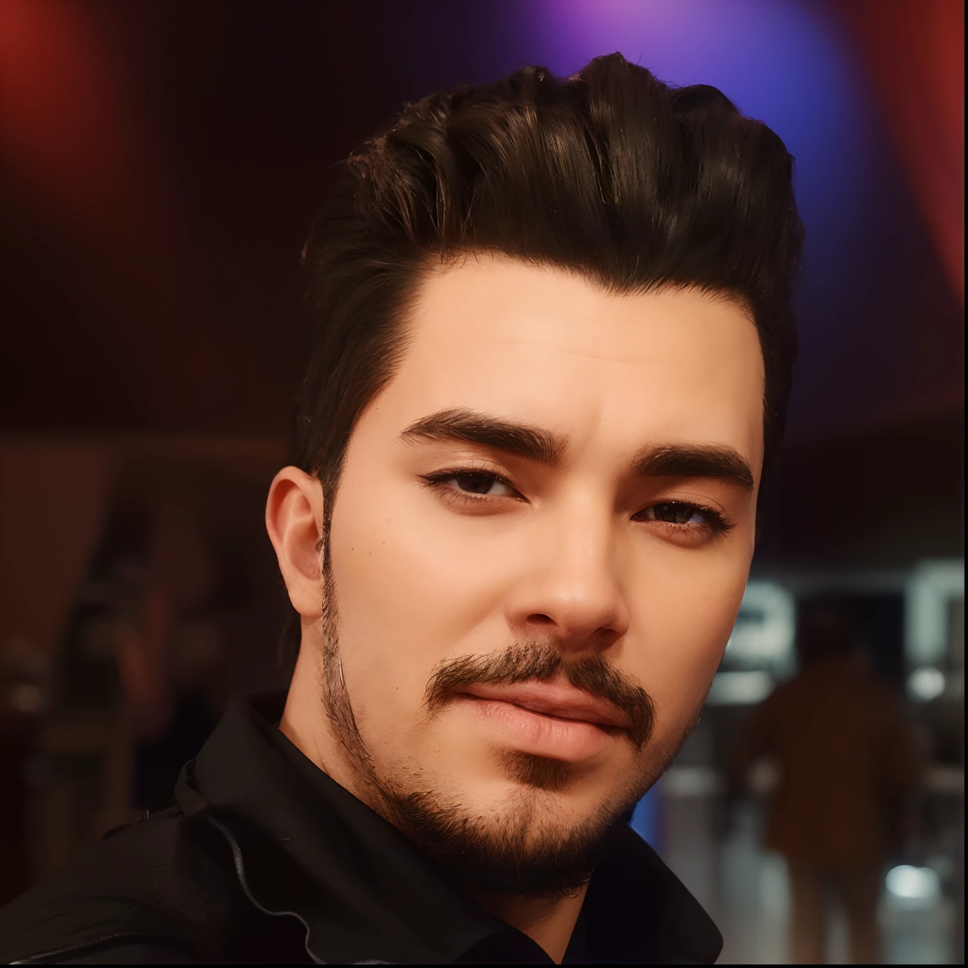 Personagem dos desenhos animados de um homem, cabelo escuro e uma camisa preta, animation character, Caractere estilizado, animation style rendering, 3D estilizado, 3 d render stylized, toon render keyshot, Personagem 3D, Personagem 3D, 3d rendering stylized, 3 d character render, personagem de desenho animado, Personagem de close up, Pose de personagem,  (Estilo Pixar) (master part:1.2) (Bokeh) (best quality) (pele detalhada) (textura detalhada) (8k) (argila) (Cinematic lighting) (foco nítido