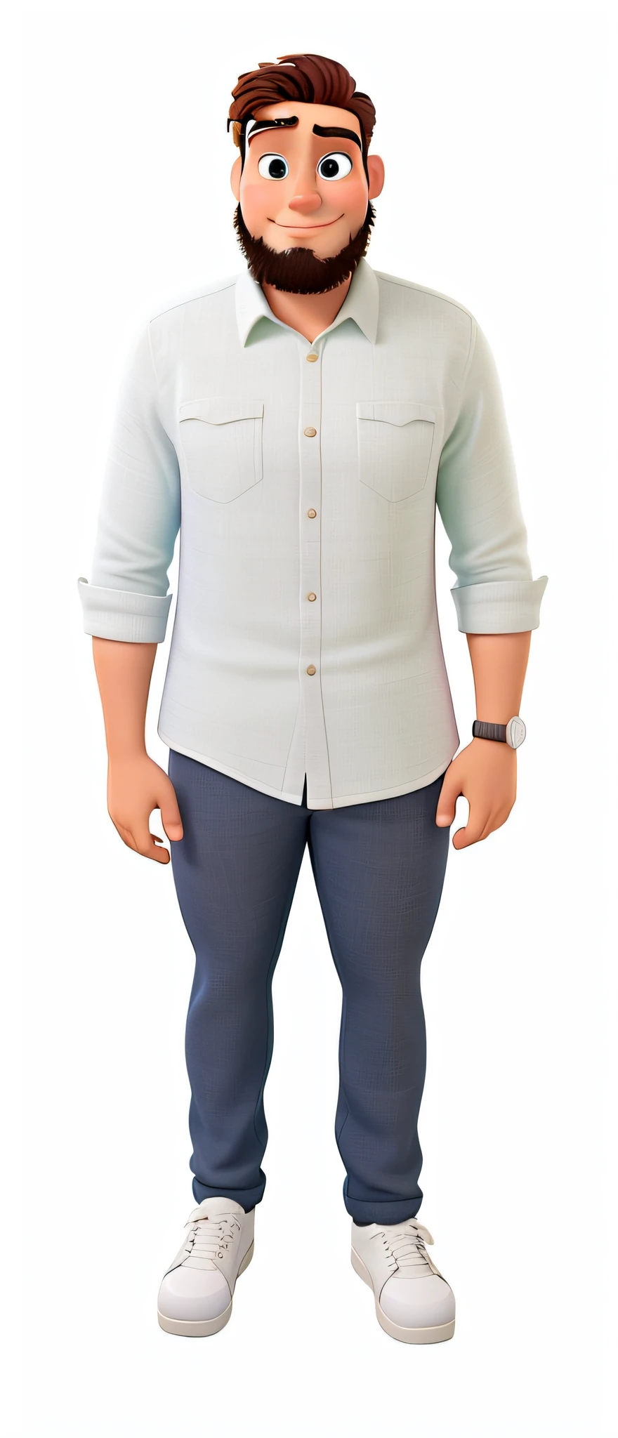 Um homem estilo disney pixar, alta qualidade, melhor qualidade