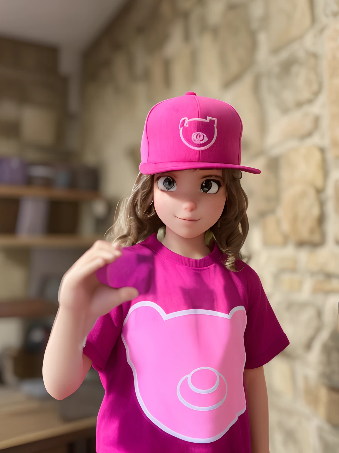 menina estilo disney pixar