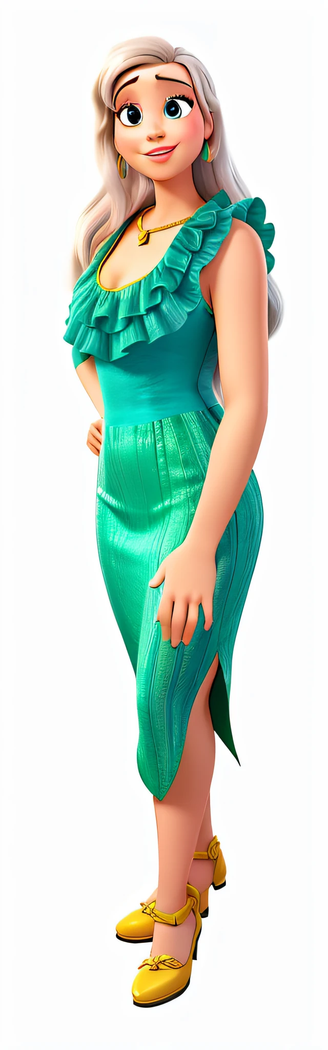 Uma mulher estilo disney pixar, alta qualidade, melhor qualidade