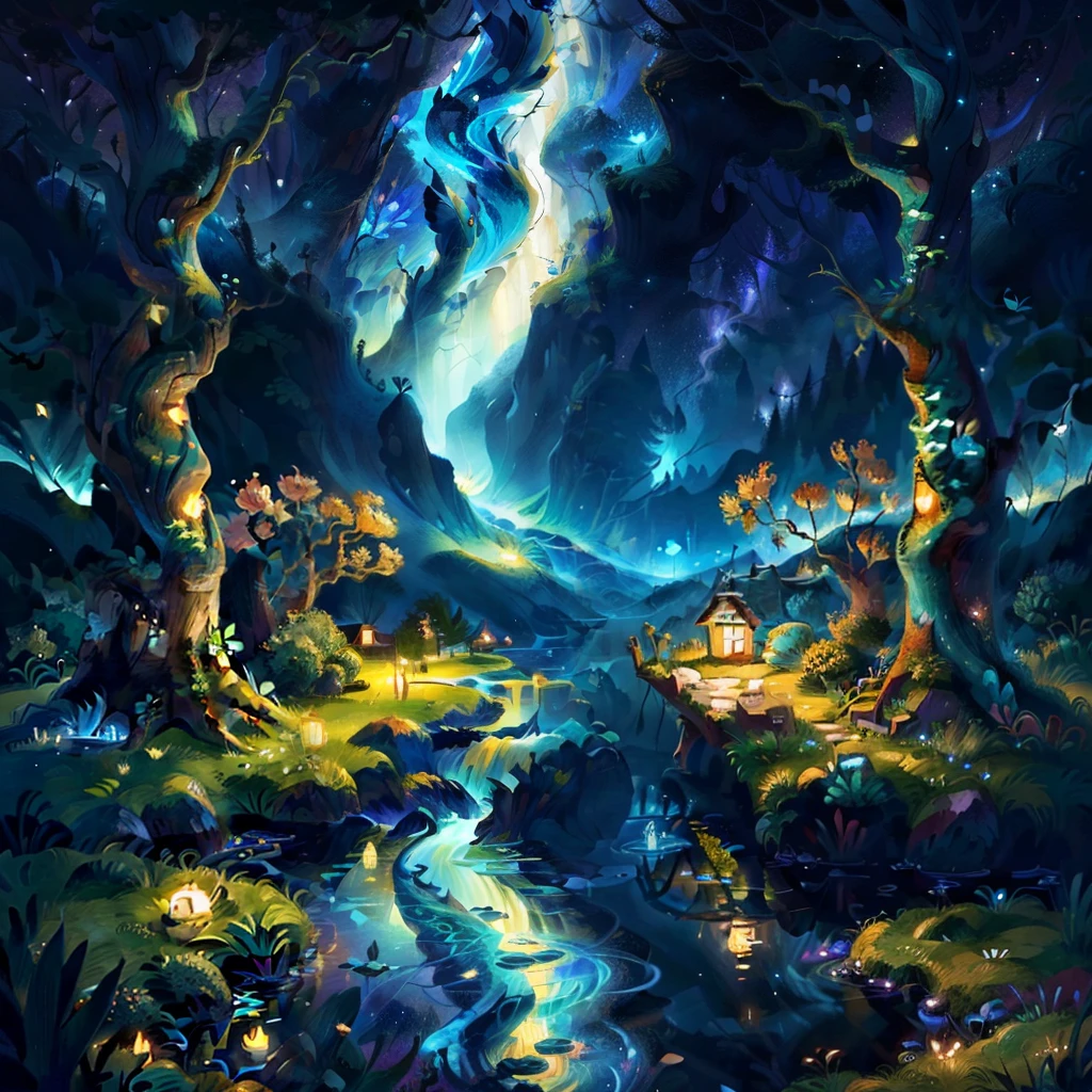 Van Gogh's Blue Nymphia