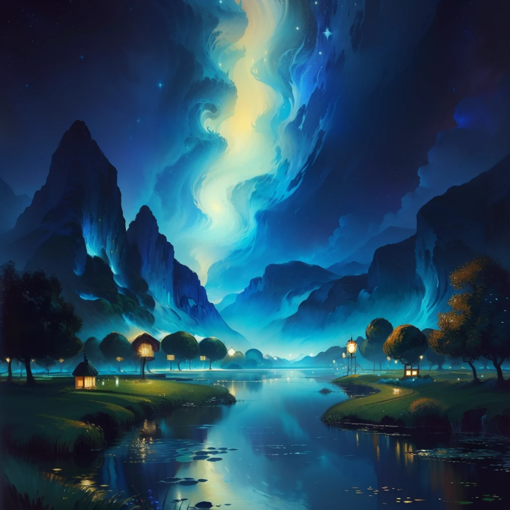 Van Gogh's Blue Nymphia