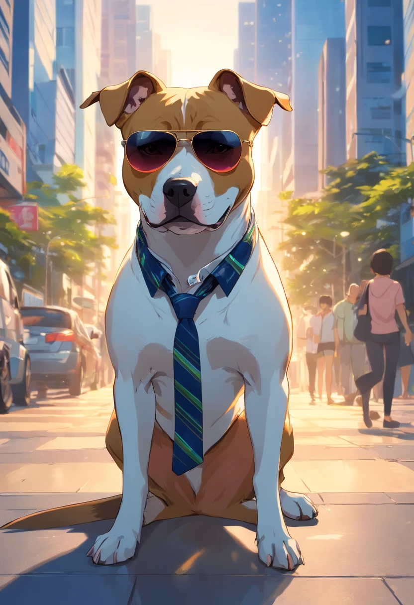 Pitbull dog with sunglasses, corrente de ouro, kalap,camisa do time Botafogo