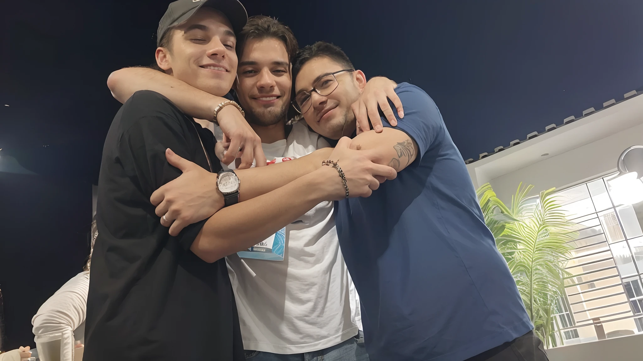 hugging