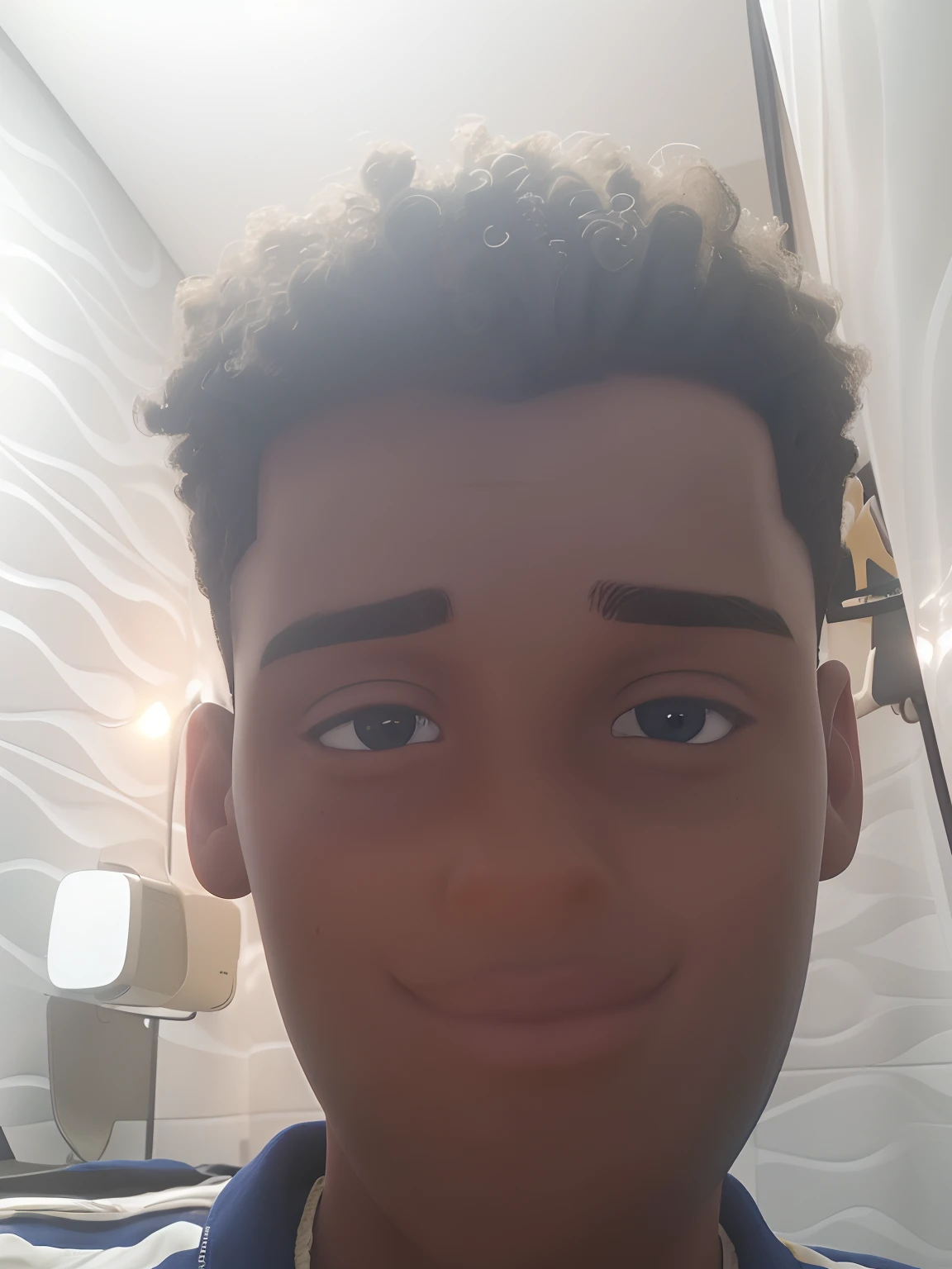 um menino, 3rd year.o menino, afro-americano, Vista frontal sentado na cama, Looking at camera, cabelos pretos, Foto RAW,((Camisa Preta:1.2)), ((retrato)),Afro-descendente, Use uma boina, cabelo estilo militar, Slim and slightly athletic body, Wear basic clothes, Homem de 18 anos, olhos castanhos, olhos perfeitos, ((fundo branco:1.2)), studio lighting, alta qualidade, filmic grain, Fujifilm XT3, Centralizado