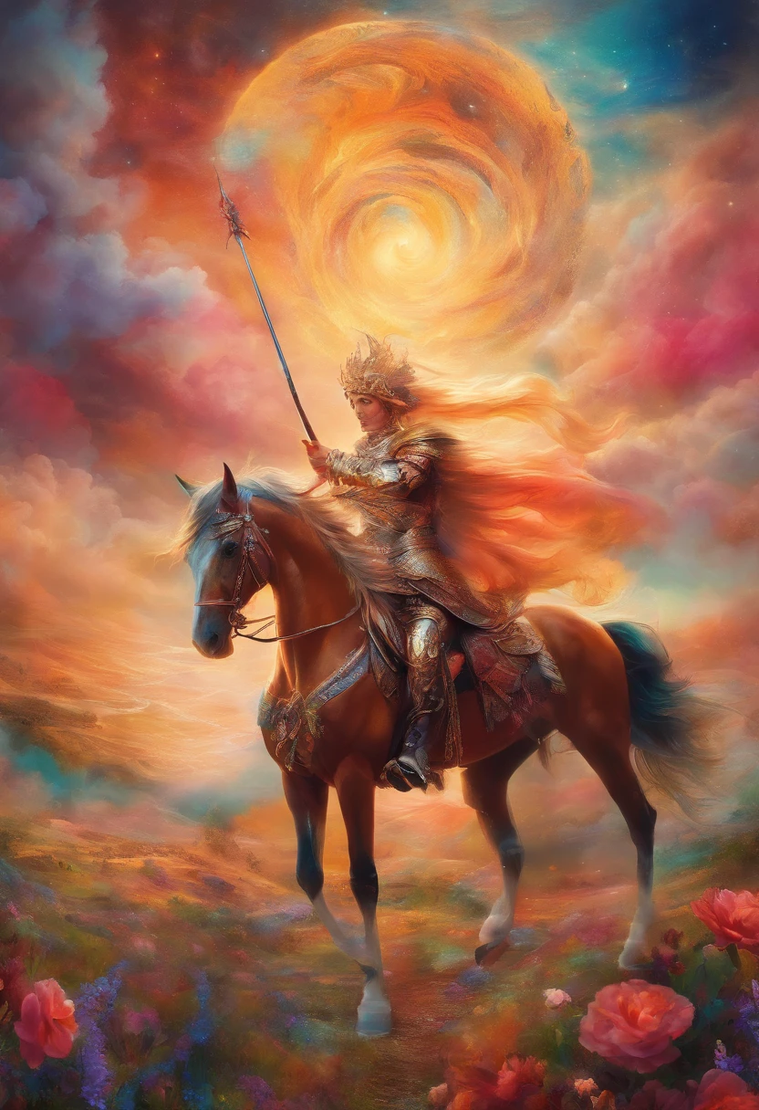 St. George on horseback, Orixá ogum,8K Wind Resolution,renderizador OC,