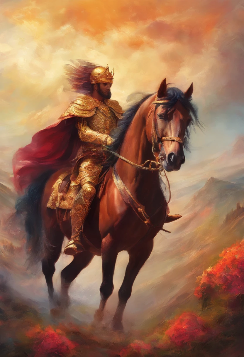 St. George on horseback, Orixá ogum，8K Wind Resolution，renderizador OC，