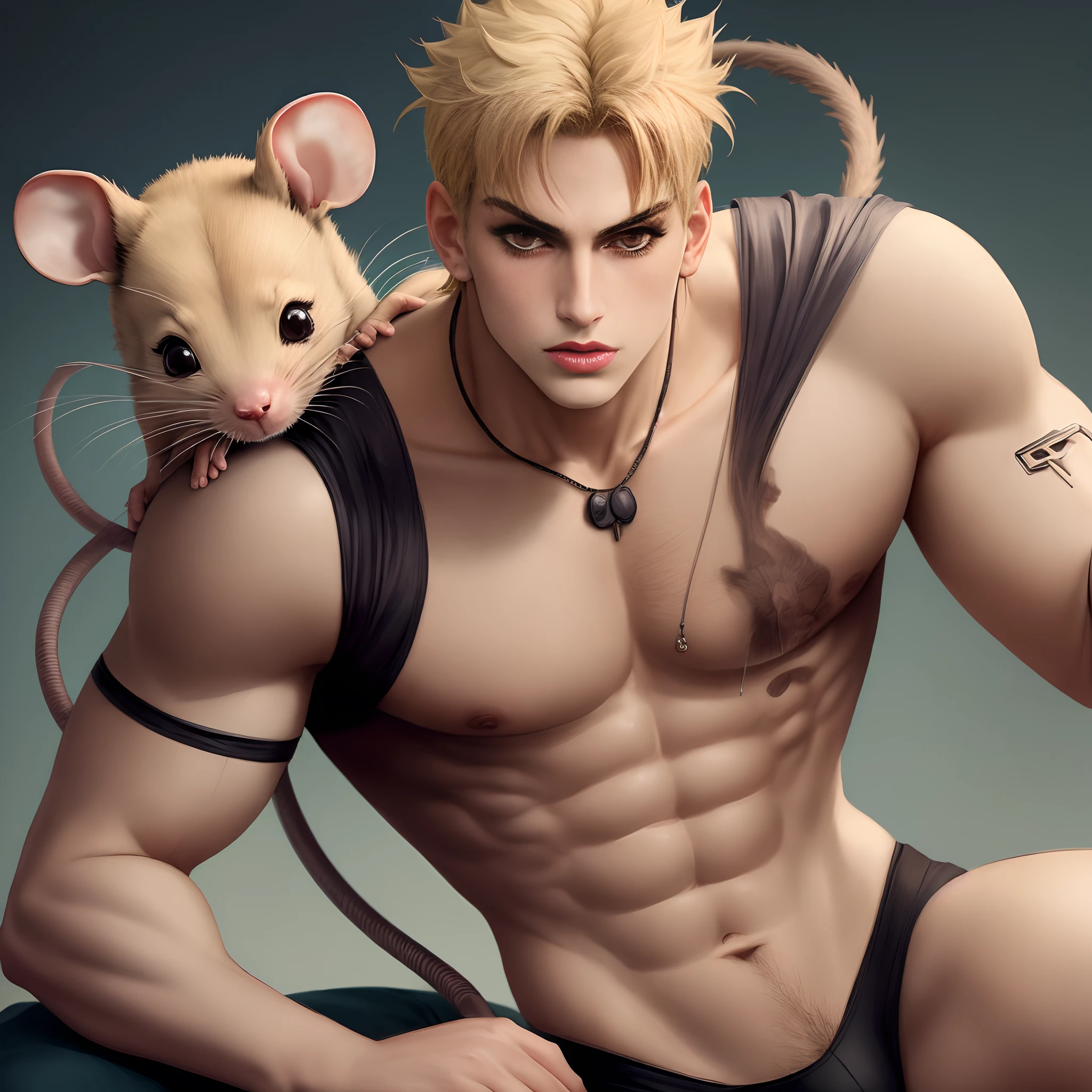 Joshu from jjba turning to a rat