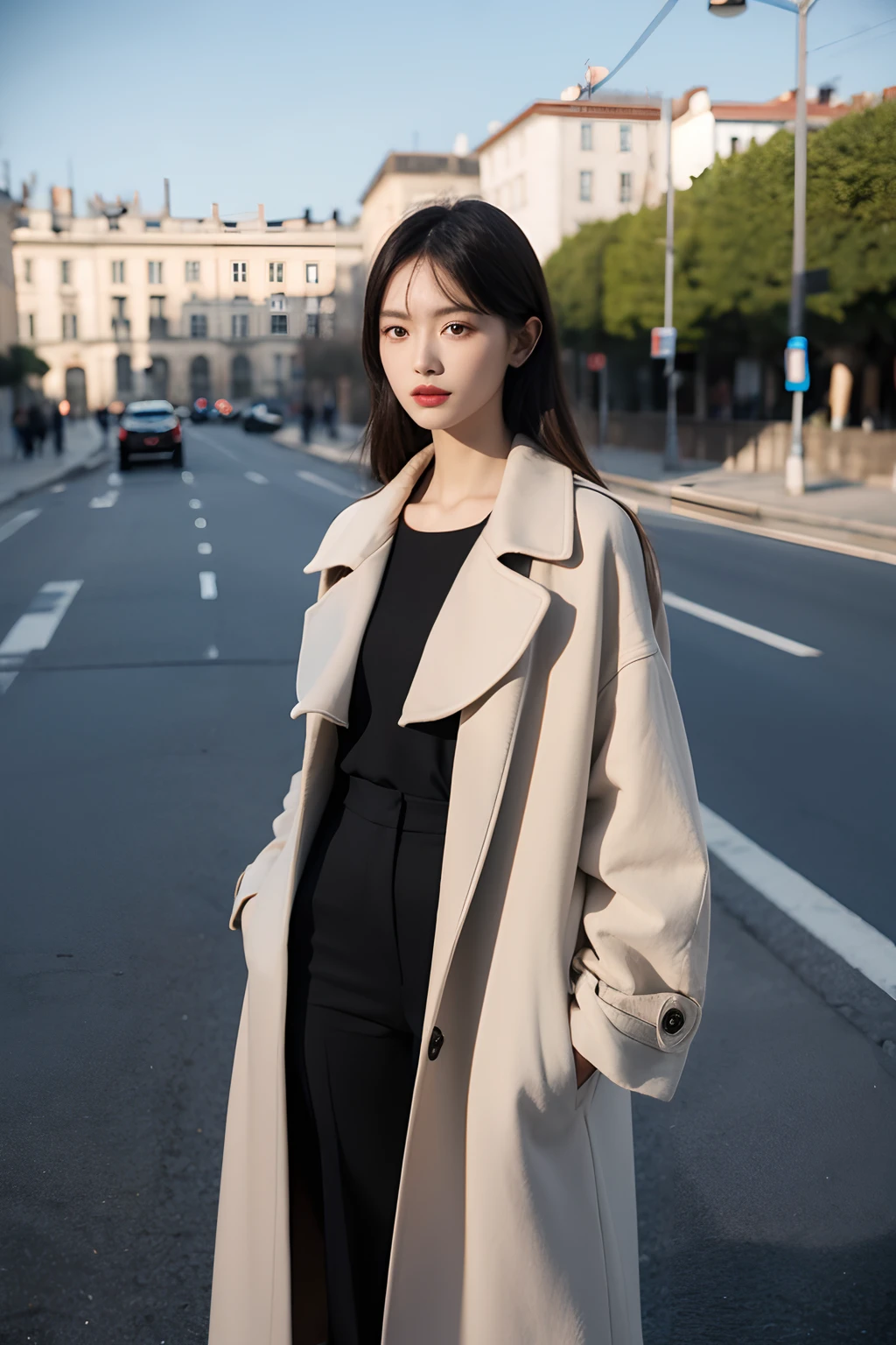 A high-quality coat,Stereoscopic cropping,The show is haute couture