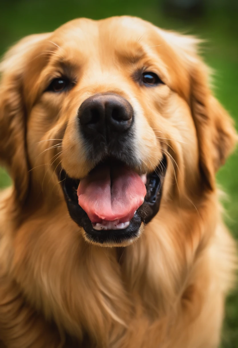 Cachorro golden retriver, feliz, Very playful