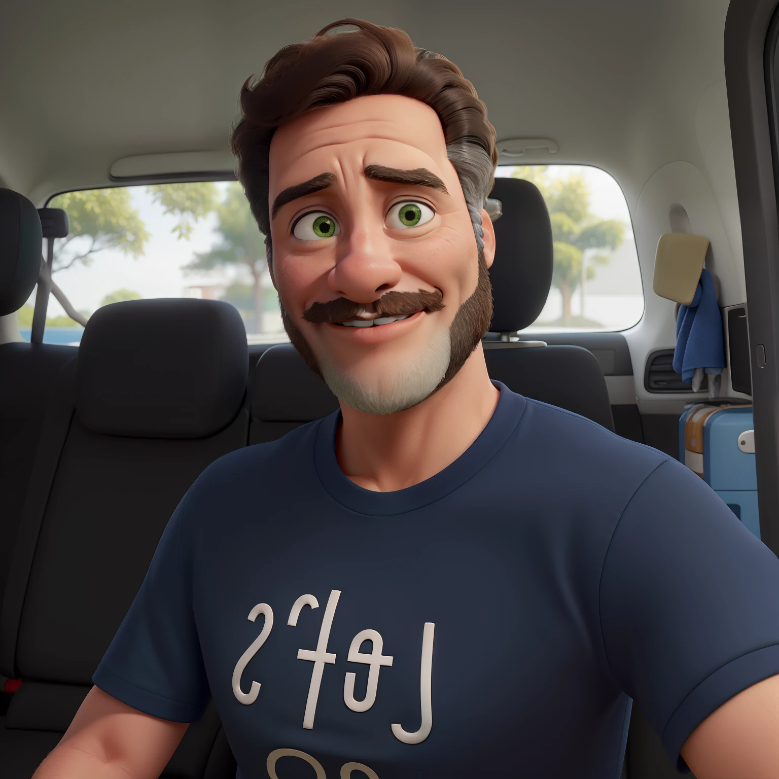 Obra-prima, de melhor qualidade, um casal, a mulher tem cabelos escuros longos ondulados, olhos castanho claro, pele clara o homem tem pele escura, cabelo curtinho e barba com bigode e cavanhaque e olhos pequenos com sorriso, segurando no colo uma gata branca com um olho verde e o outro azul