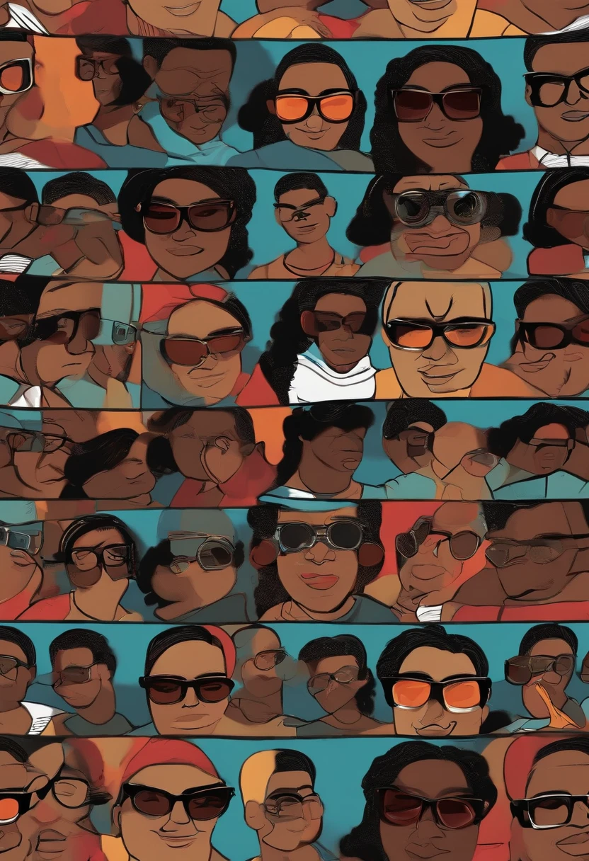 personagem dos desenhos animados de oculos preto, cabelos semi brancos cavanhaque e bihode semi brancos