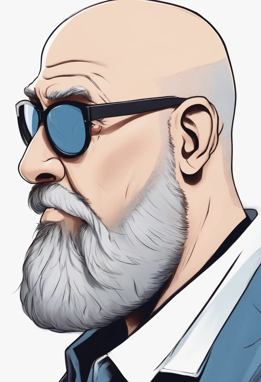 A close up of a man with a beard and sunglasses - SeaArt AI