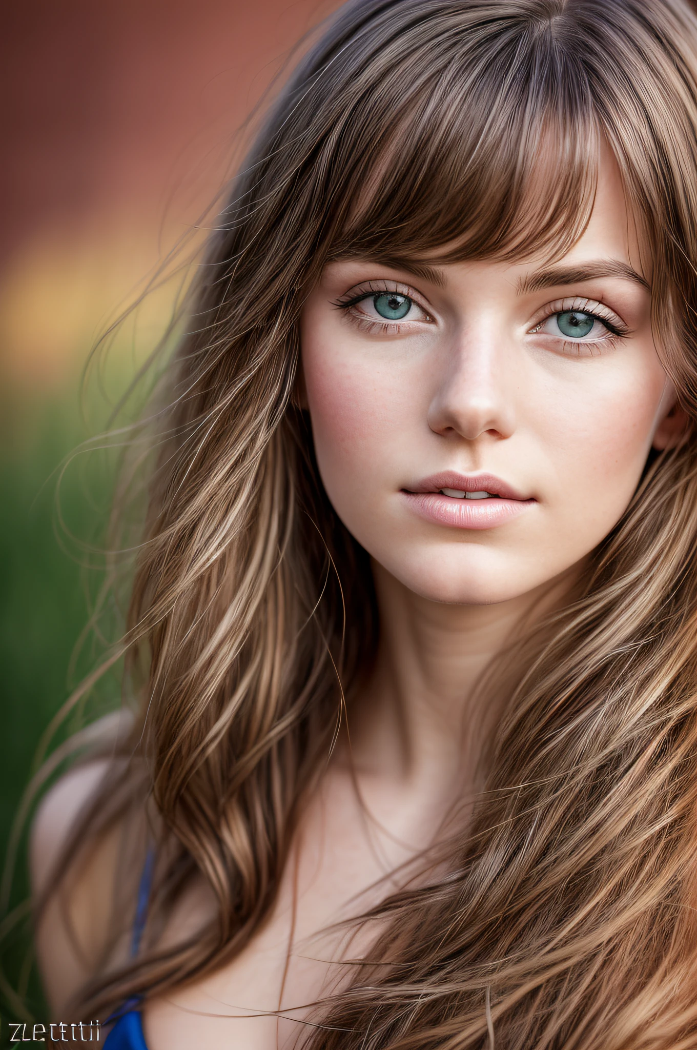 ((julie zenatti)) a portrait photograph of a beautiful ((20 year old)) woman, award winning photo, best quality, portrait by annie leibovitz, canon 5d mark ii, film, professional photograph, (rich colors:1.1), hyper realistic, lifelike texture, (natural lighting:1.1), (Canon EF 85mm f/1.4L IS USM)