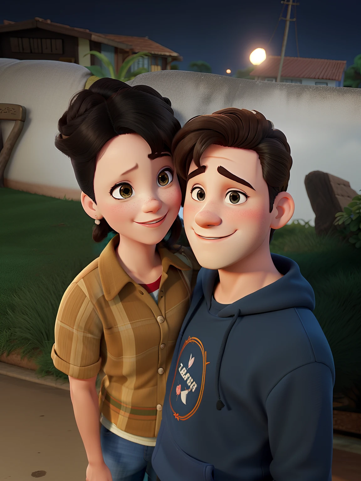 Casal feliz igual filme da Disney amor
