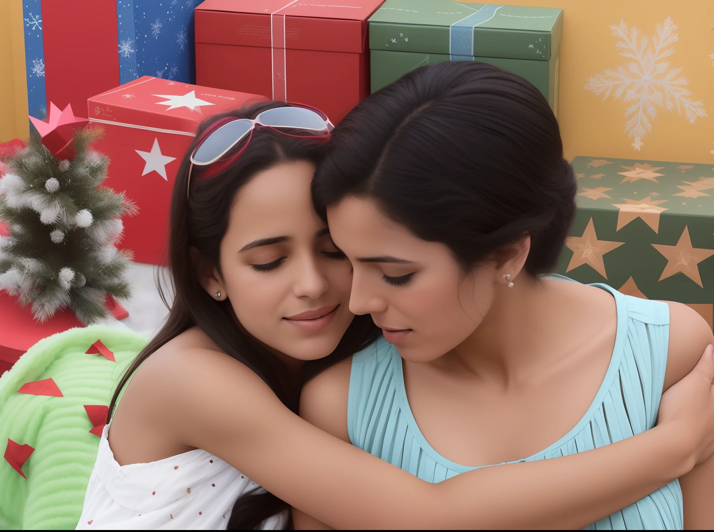 There's a woman and a girl hugging each other, 3 5 year brazilian mother, Reconfortante, imagem de perfil, Bautiful, uma linda, holiday season, coluna, uma bela, Devastador, by Amelia Peláez, Directed by: Glòria Muñoz, especial, seu madruga, Mom, maravilhoso, Malika Favre, Directed by: Samuel Silva