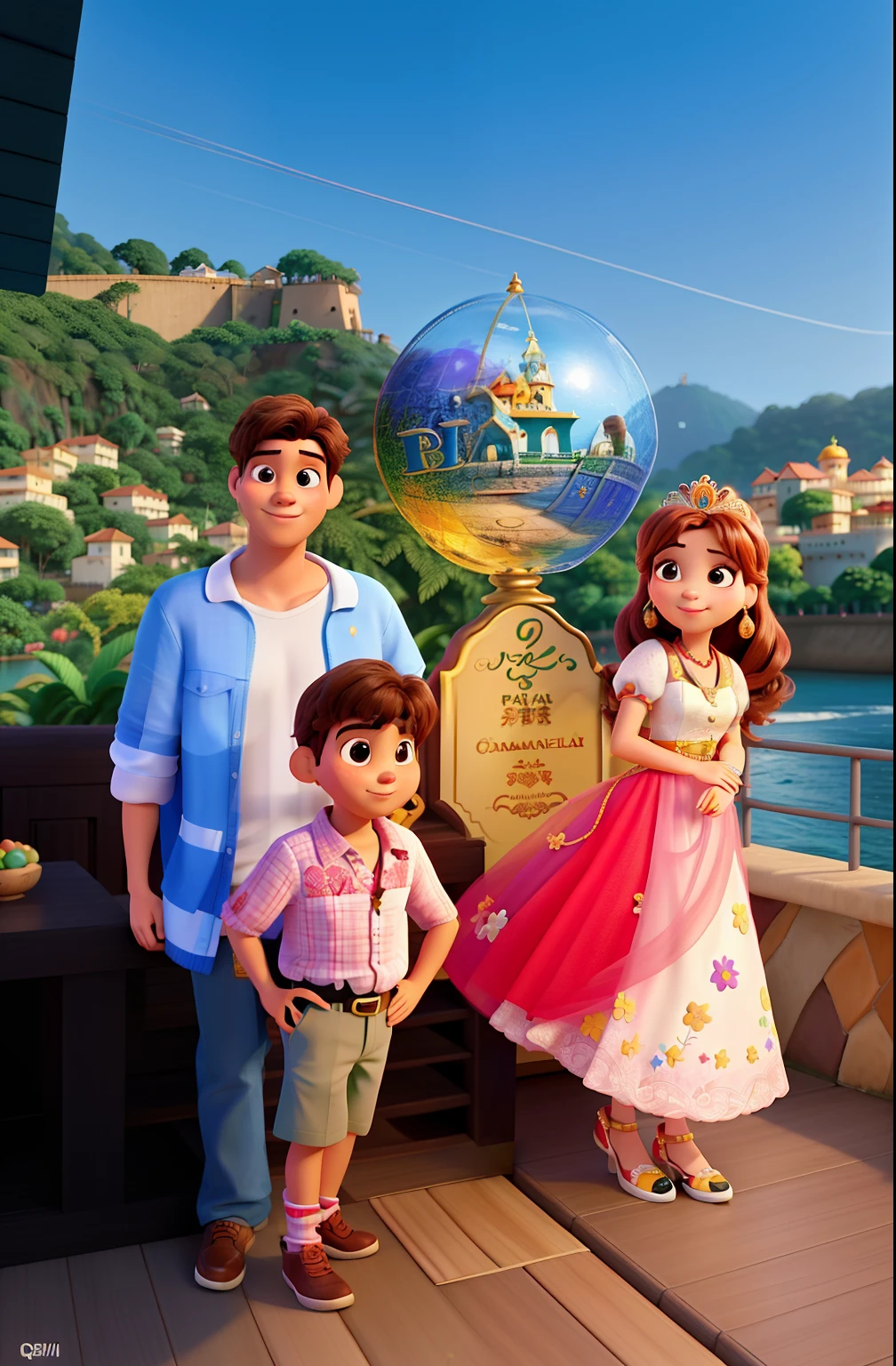 Casal qualidade alta, estilo pixar, disney, principe e princesa, Birthday, alta qualidade, rio de janeiro, 夏天, casamento, alta qualidade