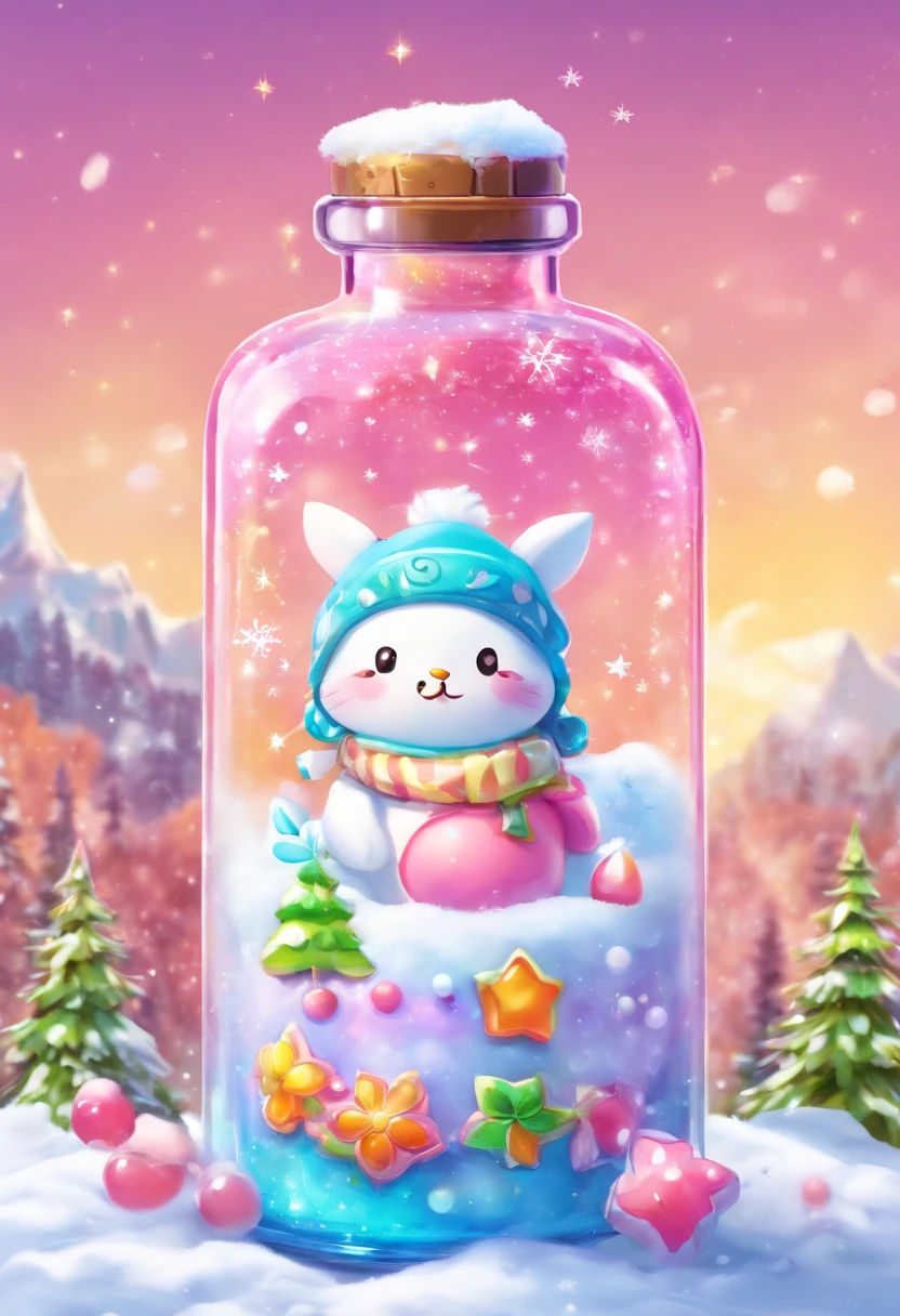 Snow potion bottle