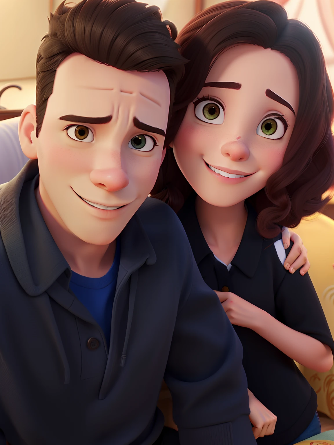 Casal feliz igual filme da Disney amor
