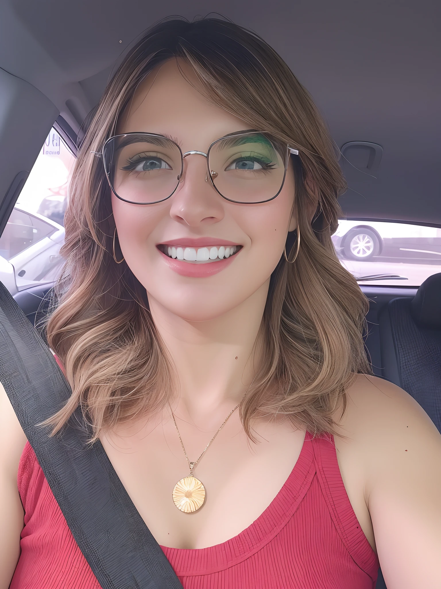 A beautifull woman in your car