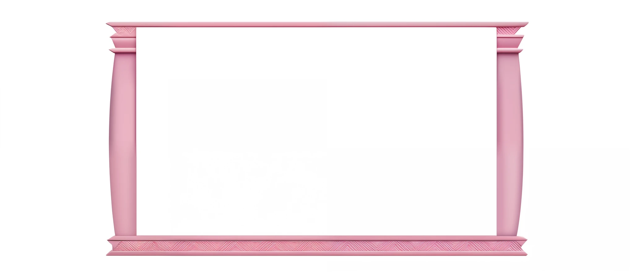 Close-up of a pink frame with a white background, inside stylized border, white border and background, white outline border, white frame border, in simple background, stylized border, white border frame, Simple background, full view blank background, White border, game overlay, Clean background, Background(Solid), Wide frame, Plain background, squared border, pink gradient background