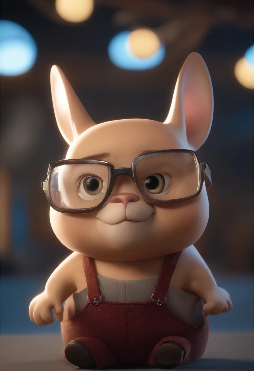 personagem dos desenhos animados de um homem moreno, with black eyeglasses, cabelo bem curtinho e uma camisa azul, animation character, Caractere estilizado, animation style rendering, 3D estilizado, Arnold Maya render, 3 d render stylized, toon render keyshot, Personagem 3D, Personagem 3D, 3d rendering stylized, 3 d character render, personagem de desenho animado, Personagem de close up, Pose de personagem,  (Estilo Pixar) (master part:1.2) (Bokeh) (best quality) (pele detalhada) (textura detalhada) (8k) (argila) (Cinematic lighting) (foco nítido