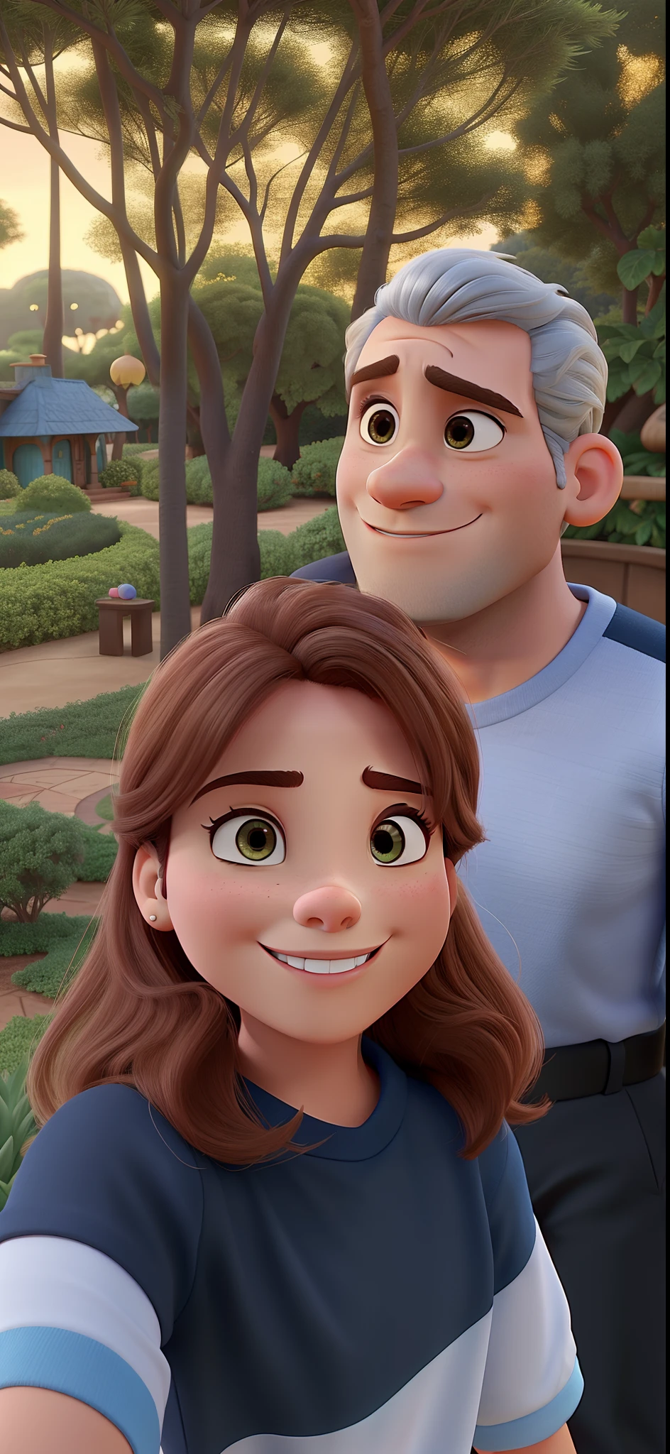 casal no estilo disney pixar, alta qualidade, melhor qualidade
