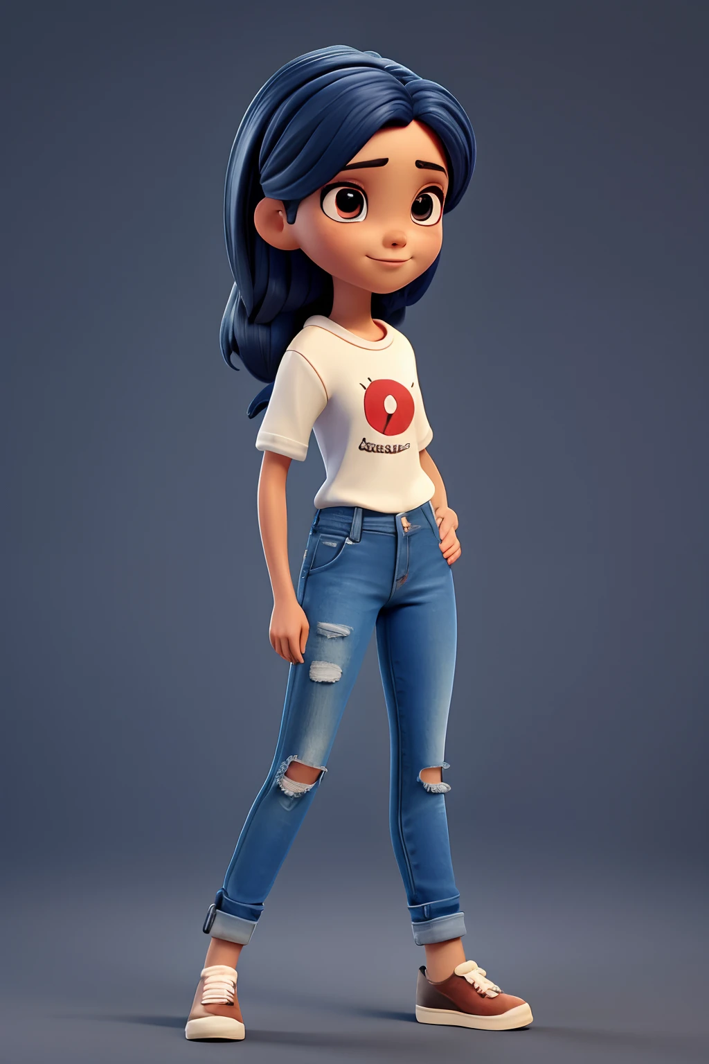 1girl, sozinho, master part, Melhor_qualidade, Photo Session, Looking at camera, Gardevoir Jovem Adulto, tired expression, Photographer with camera , (Pele de Porcelana), olhos castanhos, (cabelos pretos soltos), Body Preto, Denim Jeans Pants, pele morena, fundo terroso, Inclinada