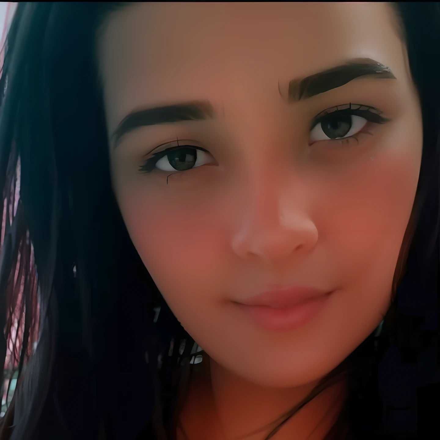 Brunette medium hair