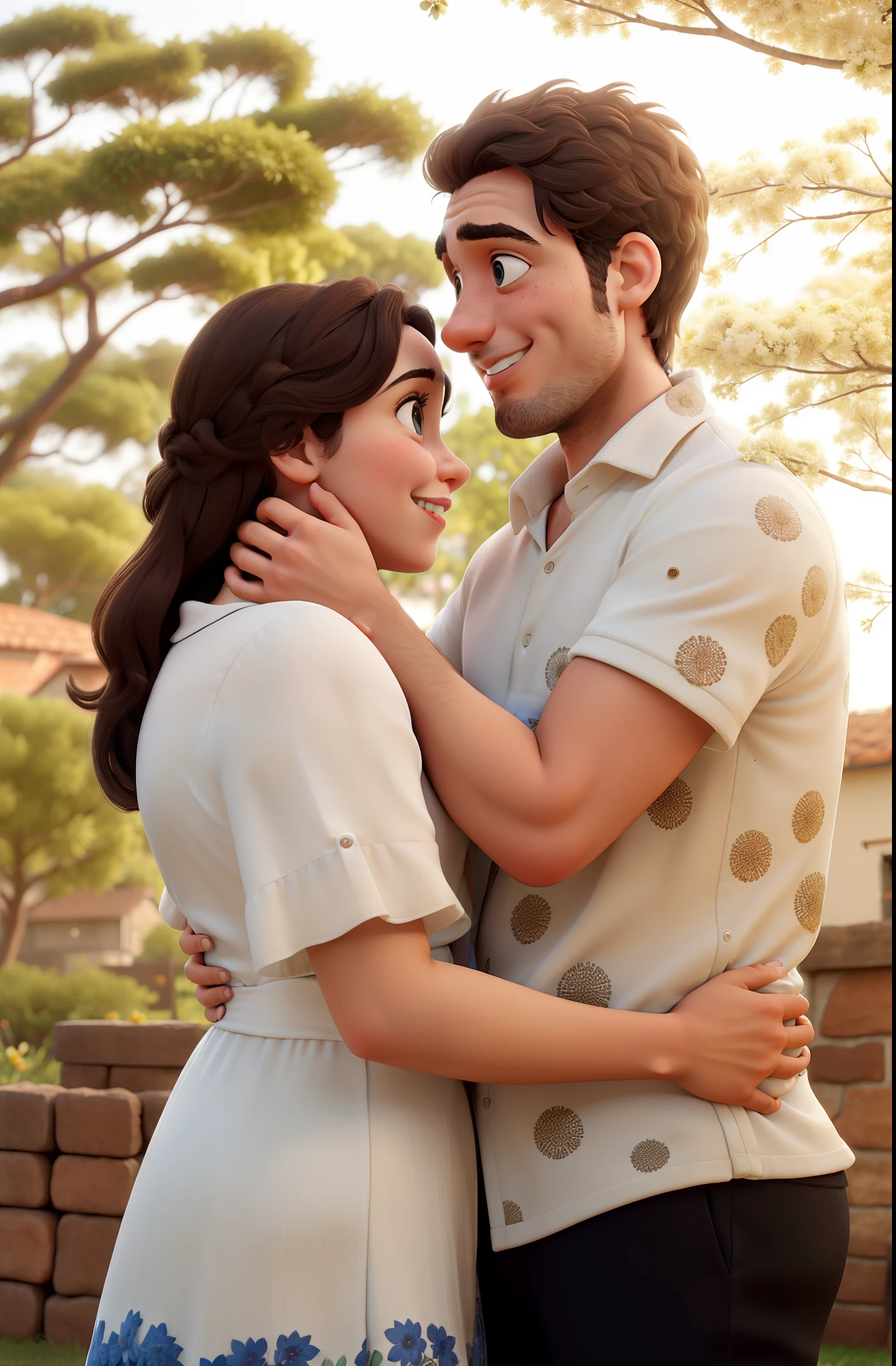 Obra-prima, de melhor qualidade, um casal de jovens