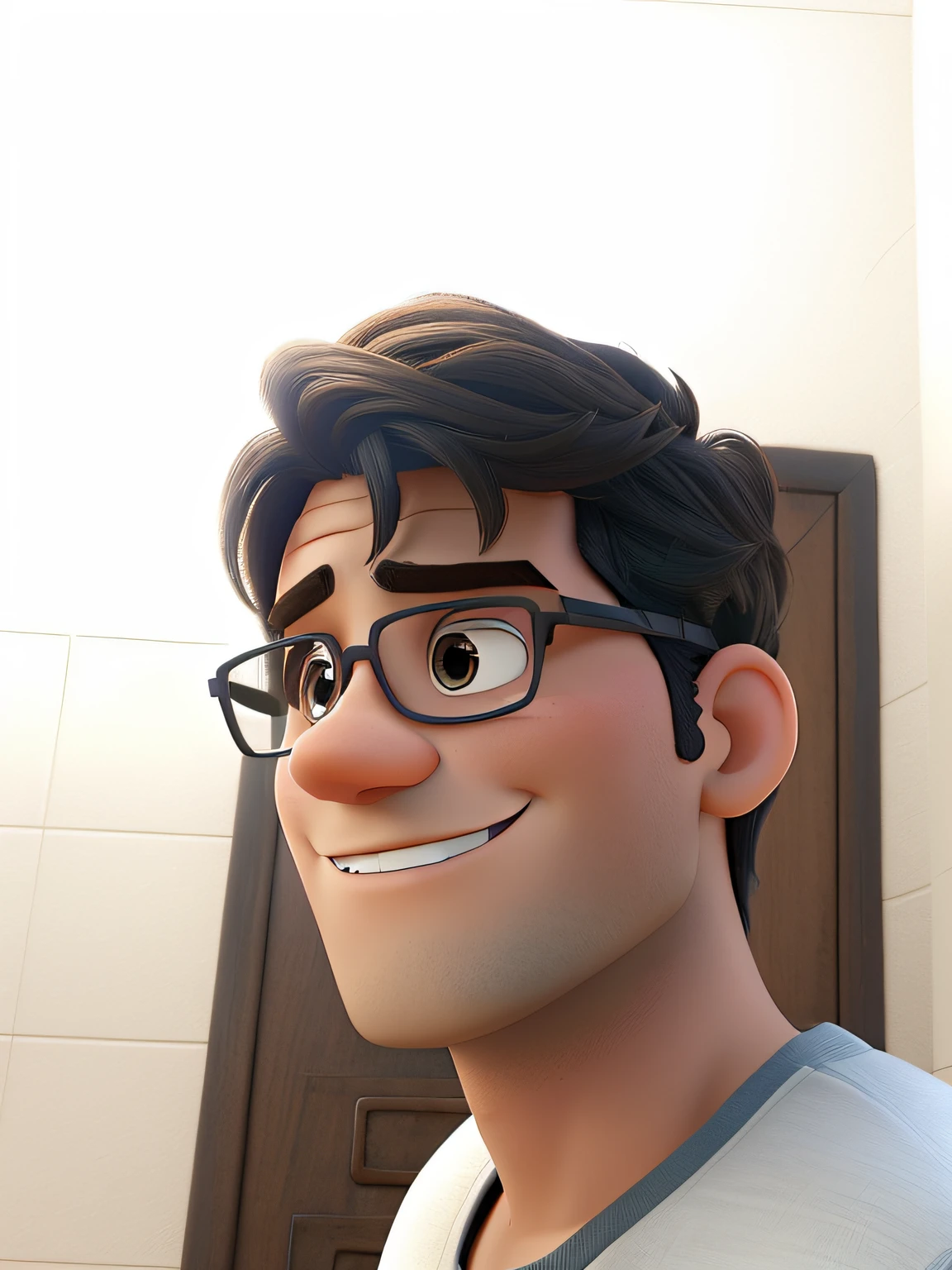 Um homem estilo Disney pixar, alta qualidade, melhor qualidade