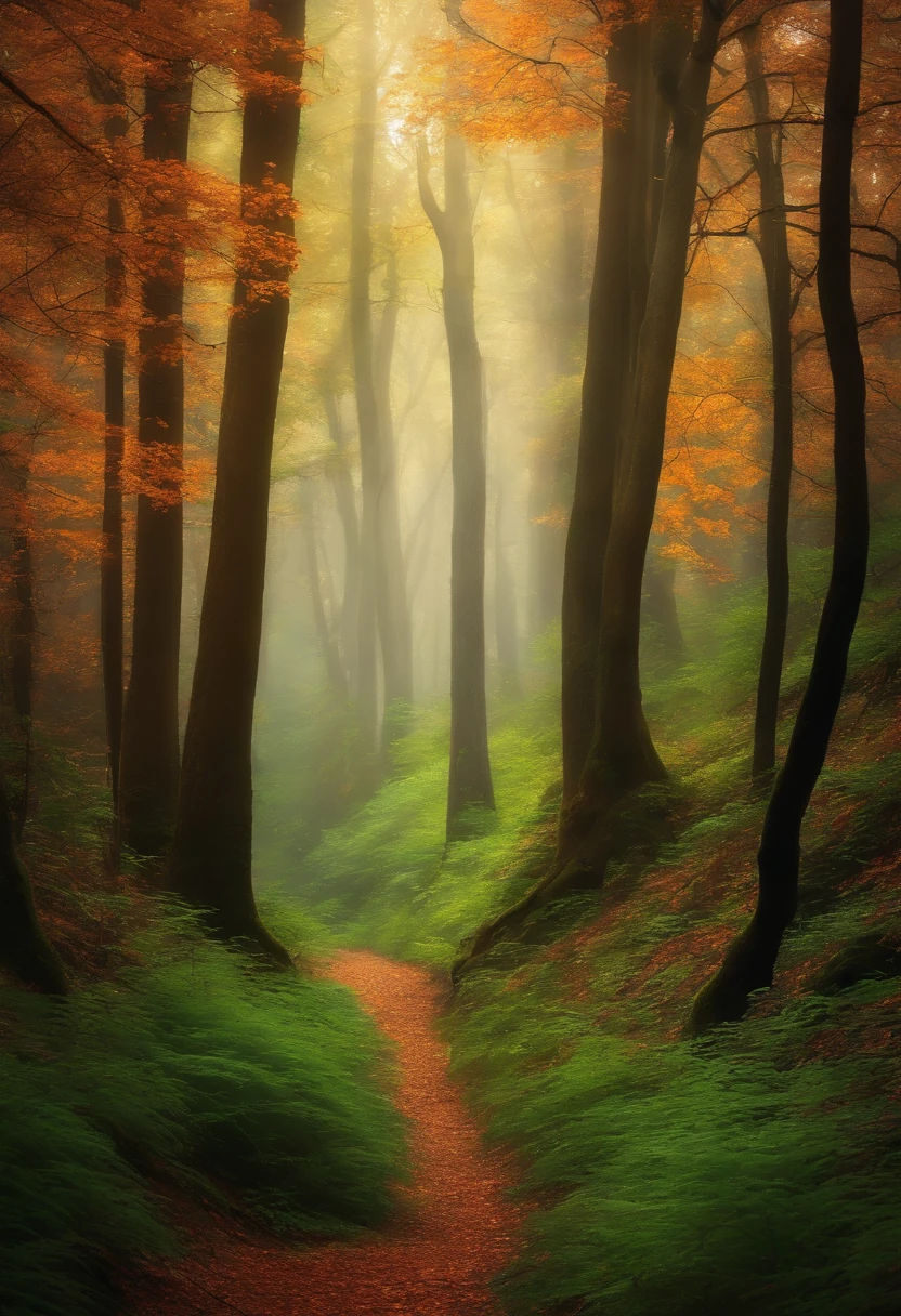 Create a cover that should convey the sense of tranquility of a grove with tall trees, riachos, inclua imagens de 2 meninas de 10 anos, uma de cabelo preto e outra loira nas laterais da capa olhando para a floresta.