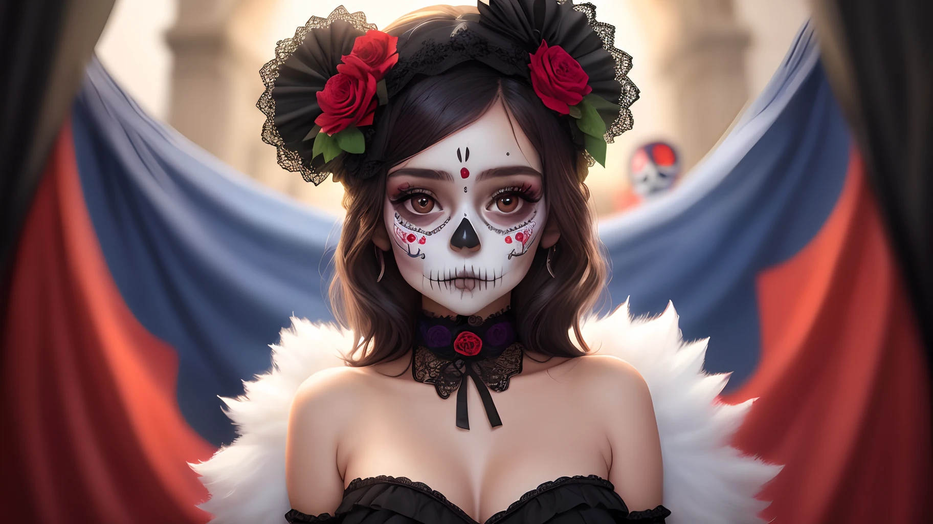 Day of the dead girl with the name Lesly