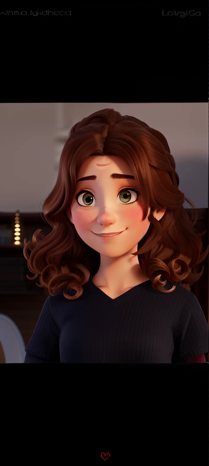 Uma bela jovem de cabelo longo cacheado, sentada lendo um livro na varanda