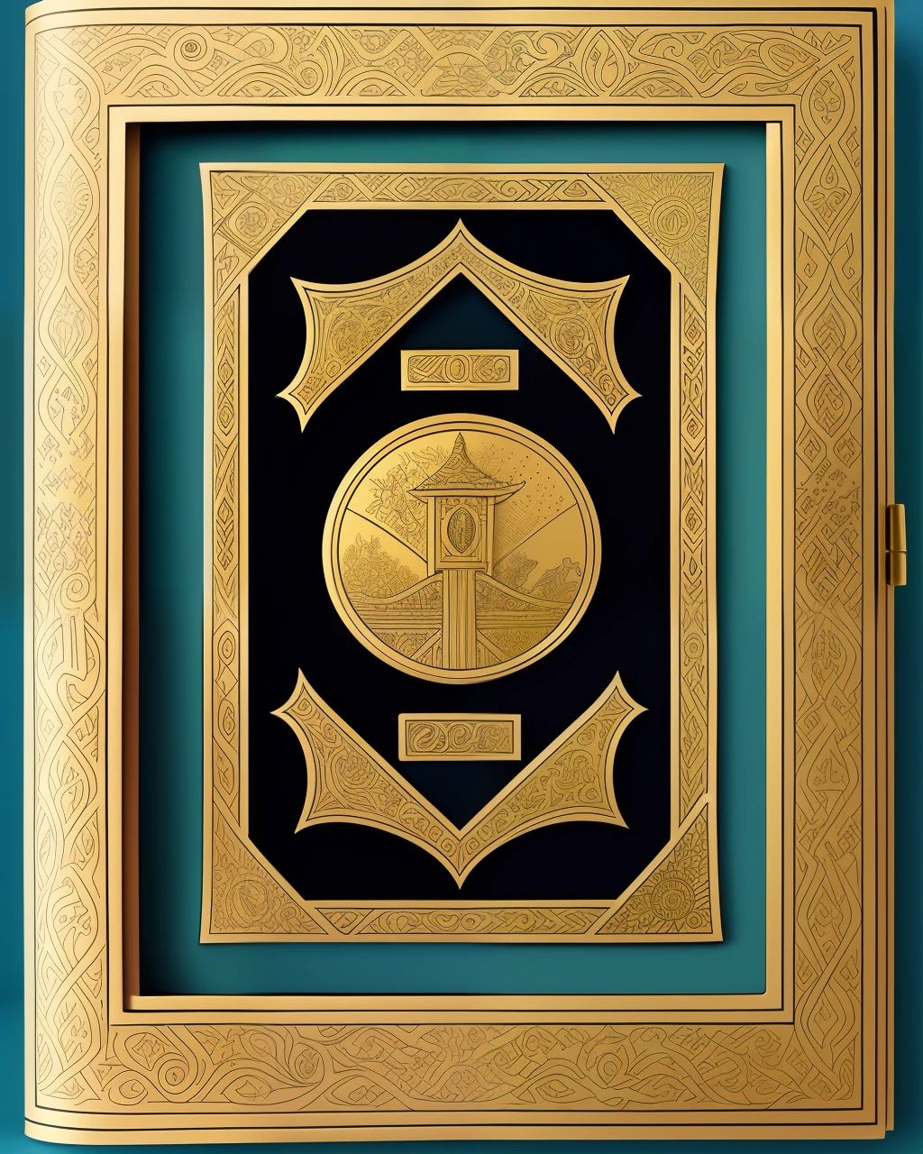 This book is a treasure trove of ancient wisdom and secrets.
Green cover with mythical engravings.
Parchment pages with golden borders.
Colorful illustrations of Namek's history
Binding with gold stitching and gemstone clasp.
Imposing dimensions of approximately 30 cm x 40 cm.