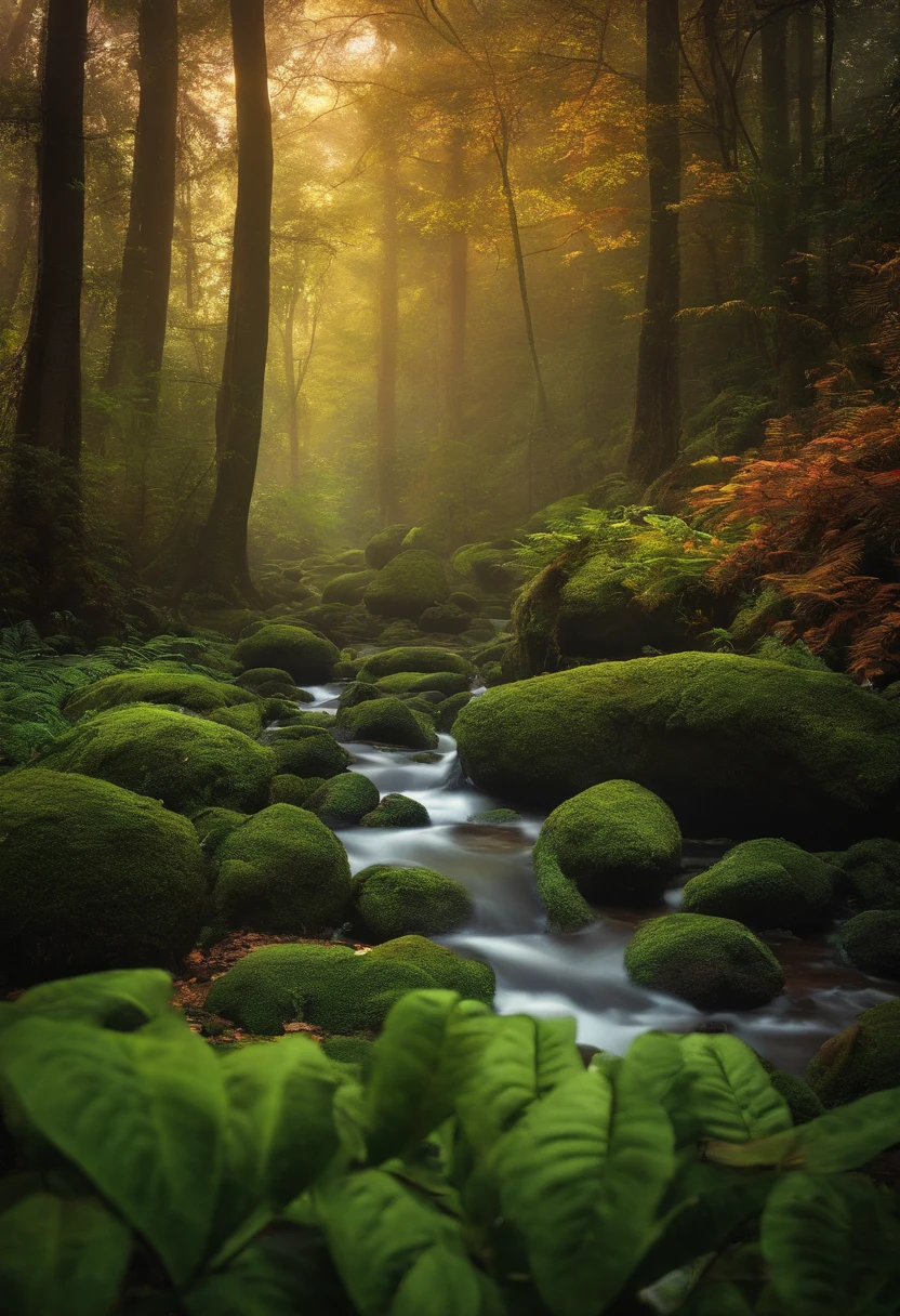 imagem de uma floresta sombria