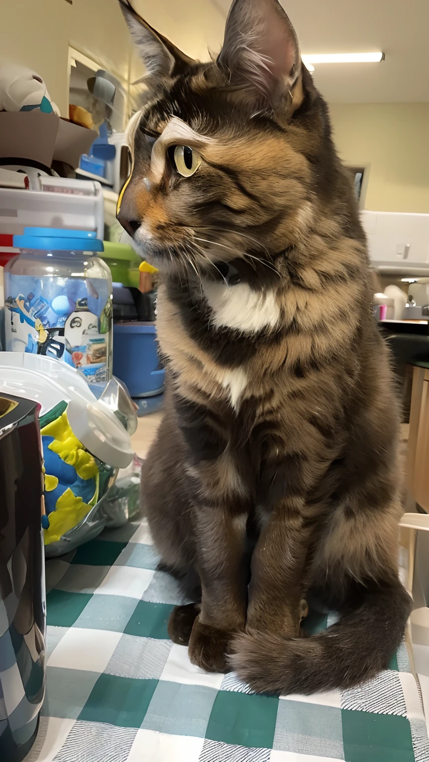 There's a cat sitting at a table in a kitchen, Tomado com Sony Alpha 9, ela tem cerca de 1 6 anos de idade, taken with sony a7r camera, ela tem cerca de 2 0 anos, ela tem cerca de 20 anos, peludo bonito precisa de sua ajuda, Tomada com Canon 8 0 D, Tirada com Canon EOS 5 D Mark IV Disney Pixar