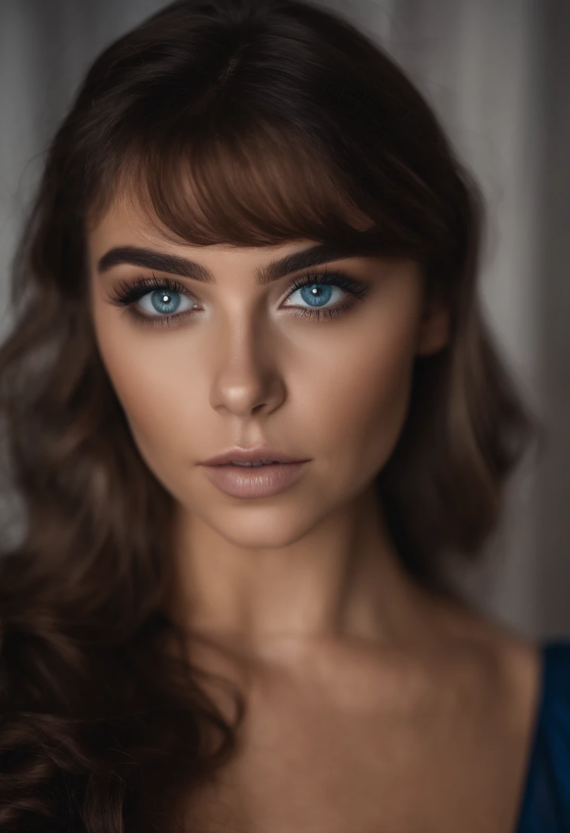 Mujer con camiseta con mangas y bragas a juego, Chica sexy con ojos azules, Retrato Sophie Mudd, Retrato de Corinna Kopf, cabello rubio y ojos grandes, selfie de una mujer joven, Eyes in the room, Violeta Myers, Maquillaje OHNE, Maquillaje natural, looks directly at camera, Cara con Artgram, dezentes Maquillaje, Gran foto de cuerpo entero, in the room, Fission.