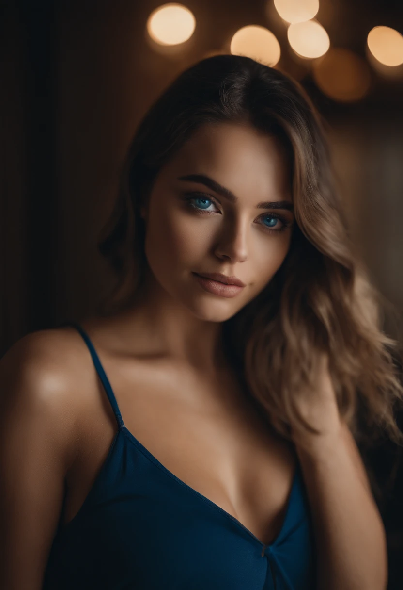 Mujer con camiseta sin mangas y bragas a juego, Chica sexy con ojos azules, Retrato Sophie Mudd, Retrato de Corinna Kopf, cabello rubio y ojos grandes, Selfie de una mujer joven, Ojos en el dormitorio, Violeta Myers, ohne Maquillaje, Maquillaje natural, staring directly into camera, Cara con Artgram, dezentes Maquillaje, Impresionante foto de cuerpo completo, en el dormitorio, Fission, con lentes negros