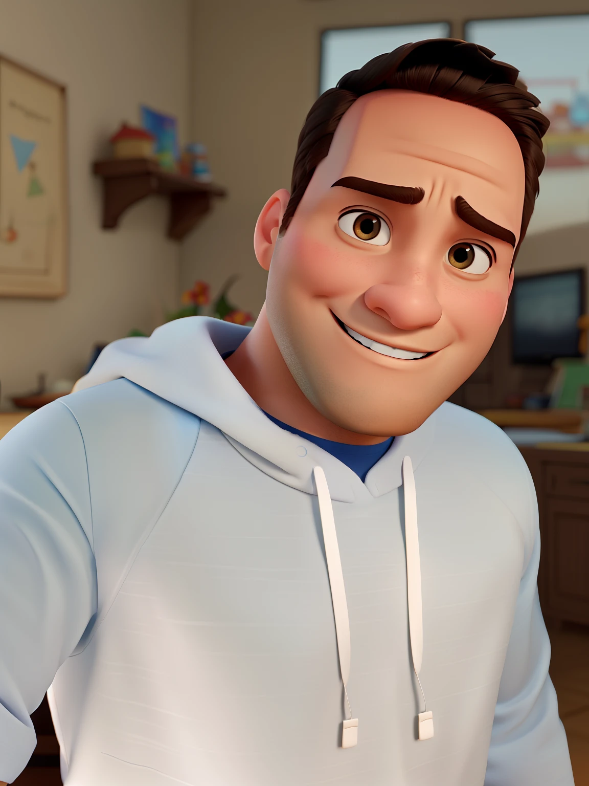 Um homem estilo Disney Pixar, alta qualidade, melhor qualidade