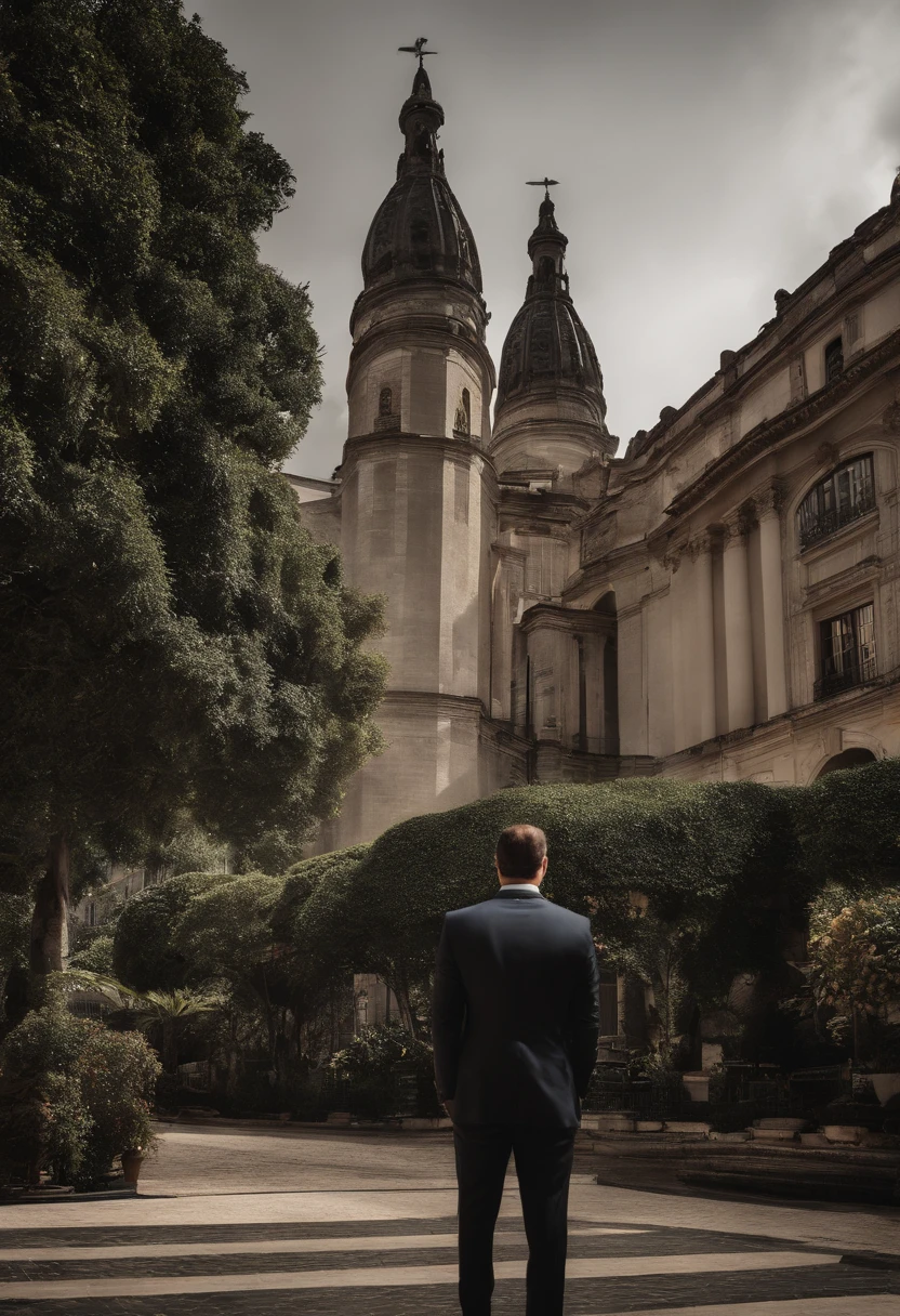 arafed man in a suit and tie standing in front of a building, in sao paulo, gui guimaraes, manuel sanjulian, icaro carvalho, ignacio fernandez rios, sao paulo, carmelo blandino, david rios ferreira, São Paulo, Ignacio Fernandez Rios ", mateus 9 5, by Luis Miranda, luiz escanuela