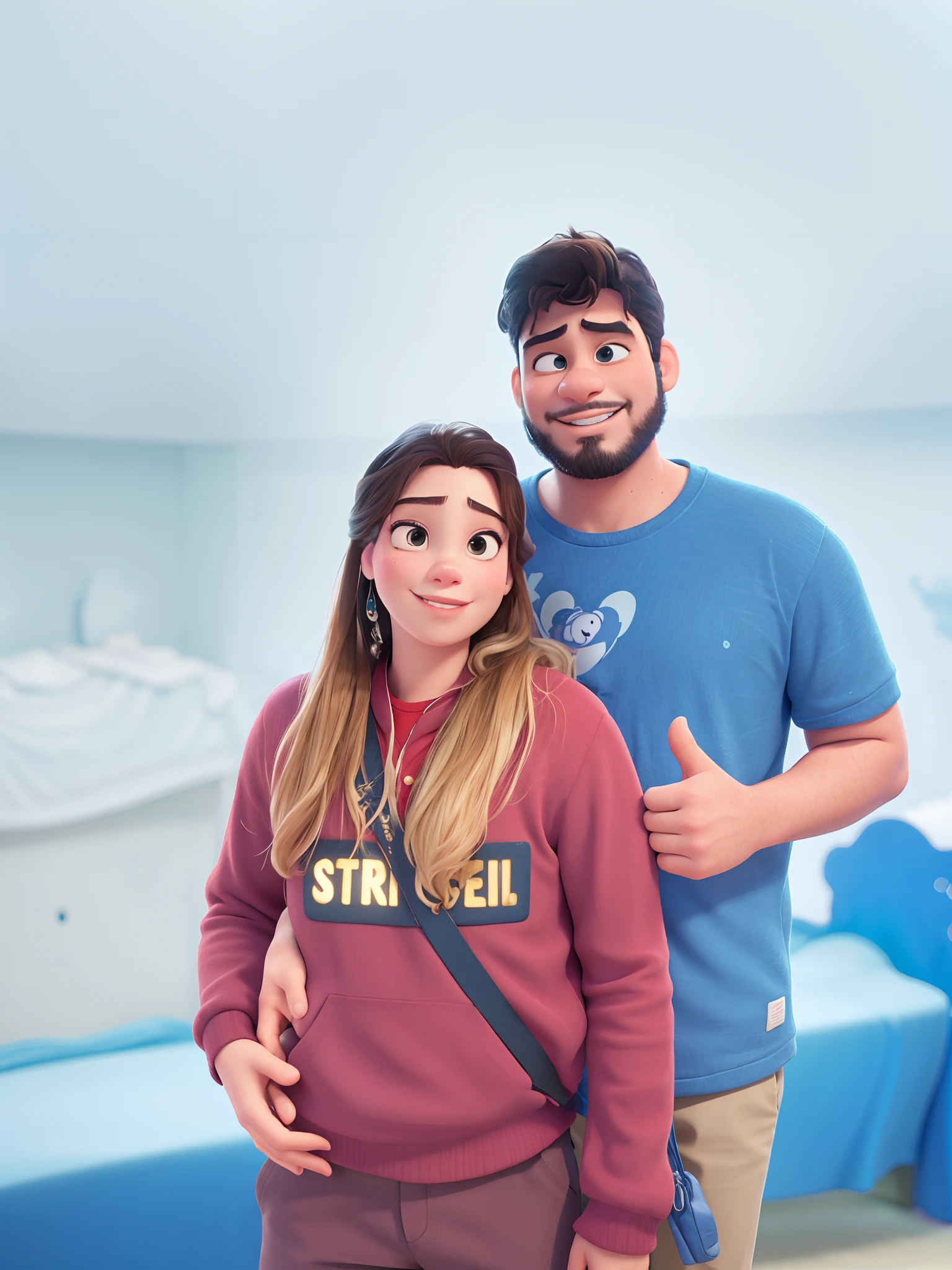 Casal feliz igual filme da Disney amor